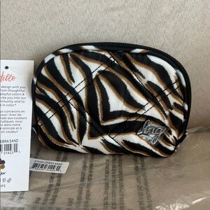 NWT Lug Stash Zip RFID Pouch in Zebra Sand 🦓